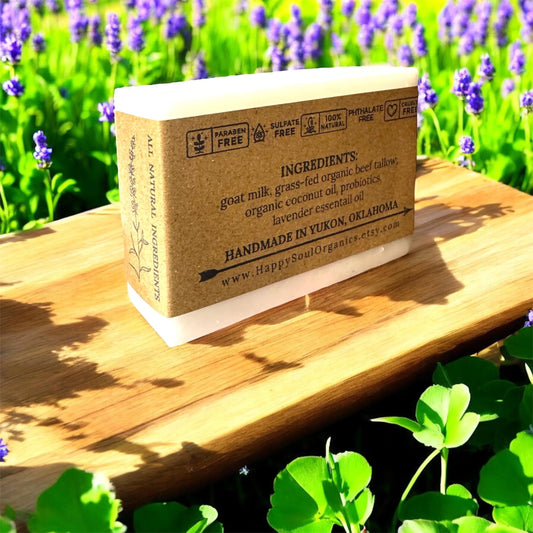 Lavender Tallow Goat Milk Organic Soap
