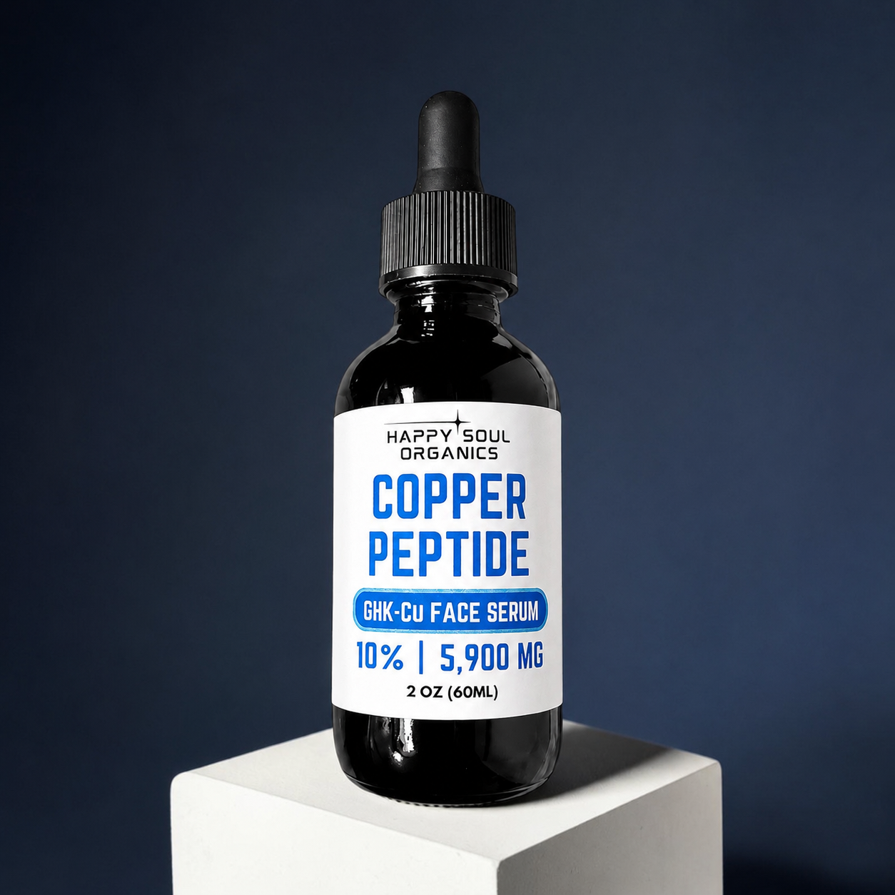 Face Serum GHK-Cu 10% | Advanced Copper Peptide Formula for Face & Neck 2oz Dropper Bottle