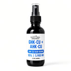  10% GHK-Cu AHK-Cu copper peptide hair serum for hair growth and scalp health by Happy Soul Organics