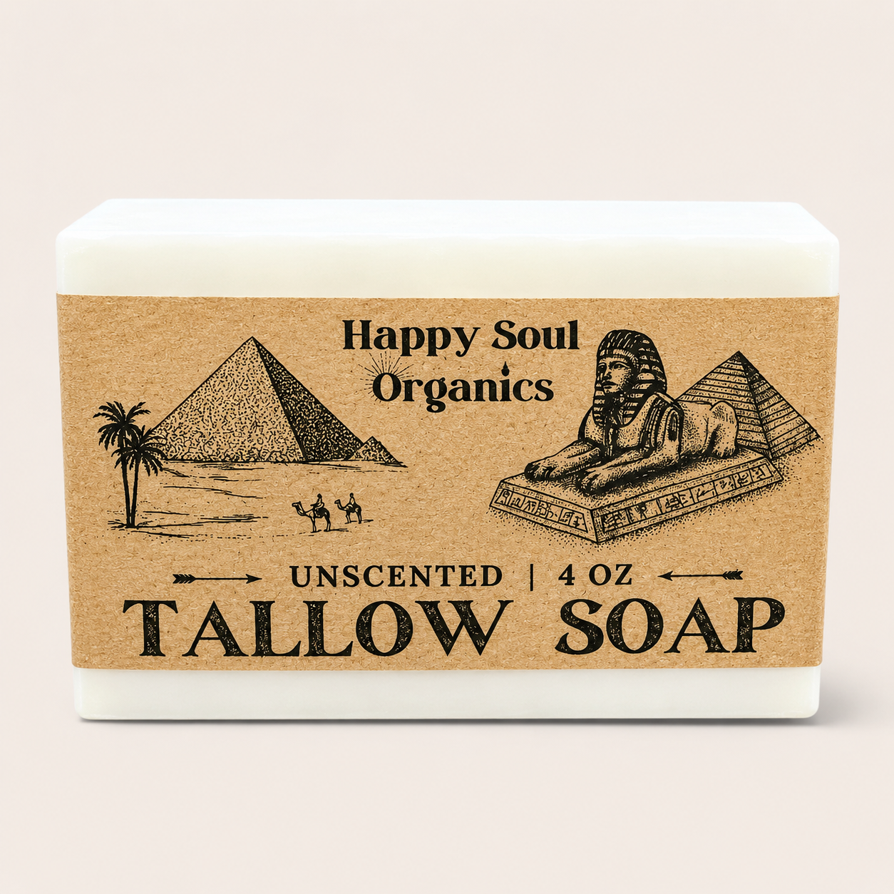 Tallow Unscented Soap 4oz