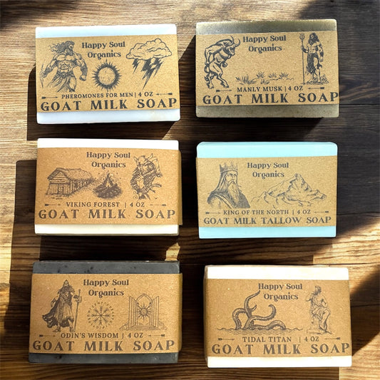 Men’s 6 Pack Goat Milk Organic Soap
