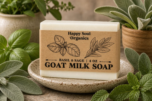 Basil & Sage Goat Milk Soap