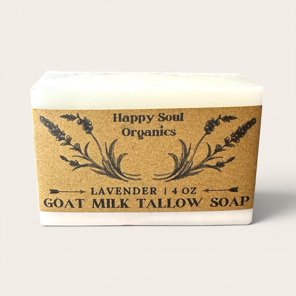 Lavender Tallow Goat Milk Soap 4oz