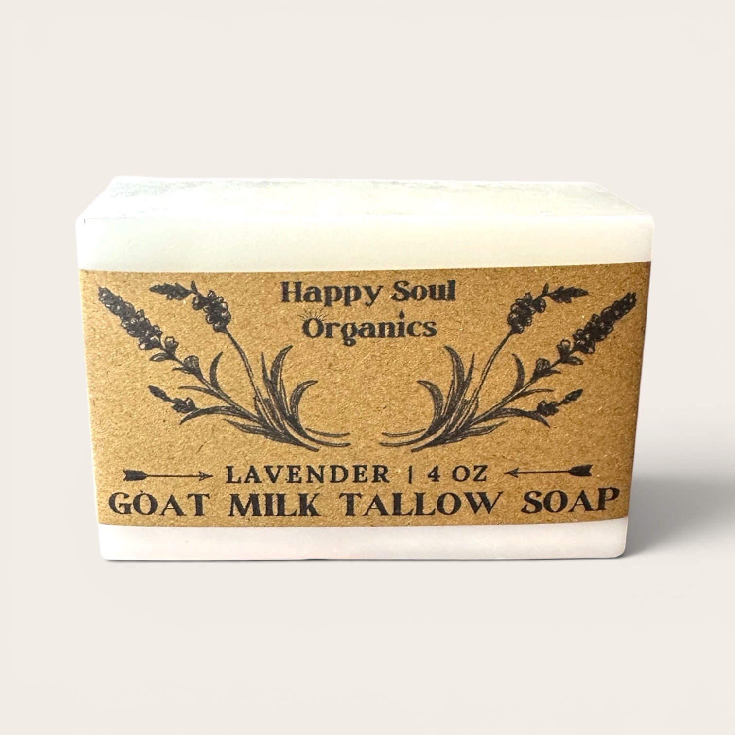 Lavender Tallow Goat Milk Soap 4oz