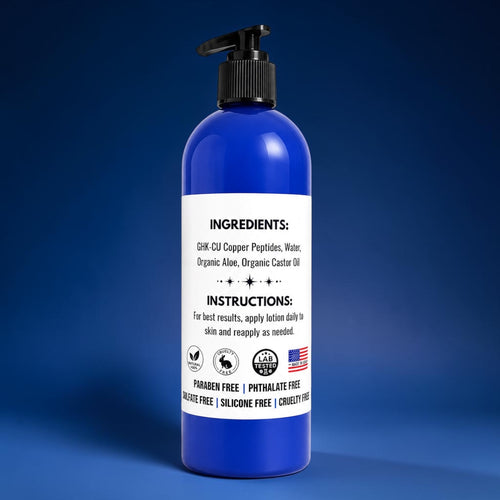 Body Lotion GHK-Cu Copper Peptide | Deeply Hydrating & Non-Toxic Organic Skincare