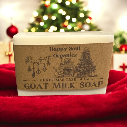 Christmas Tree Goat Milk Organic Soap