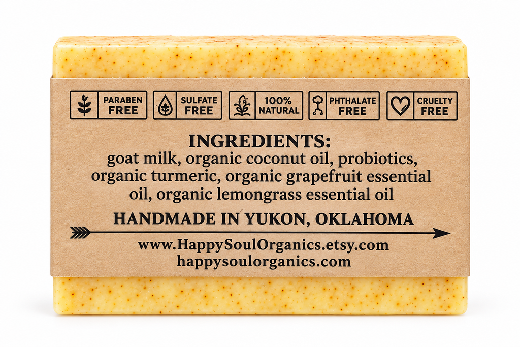 Grapefruit & Lemongrass Goat Milk Soap