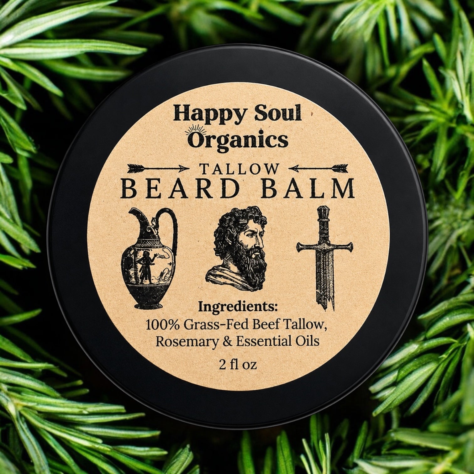 Tallow Beard Balm Skin Cream For Men