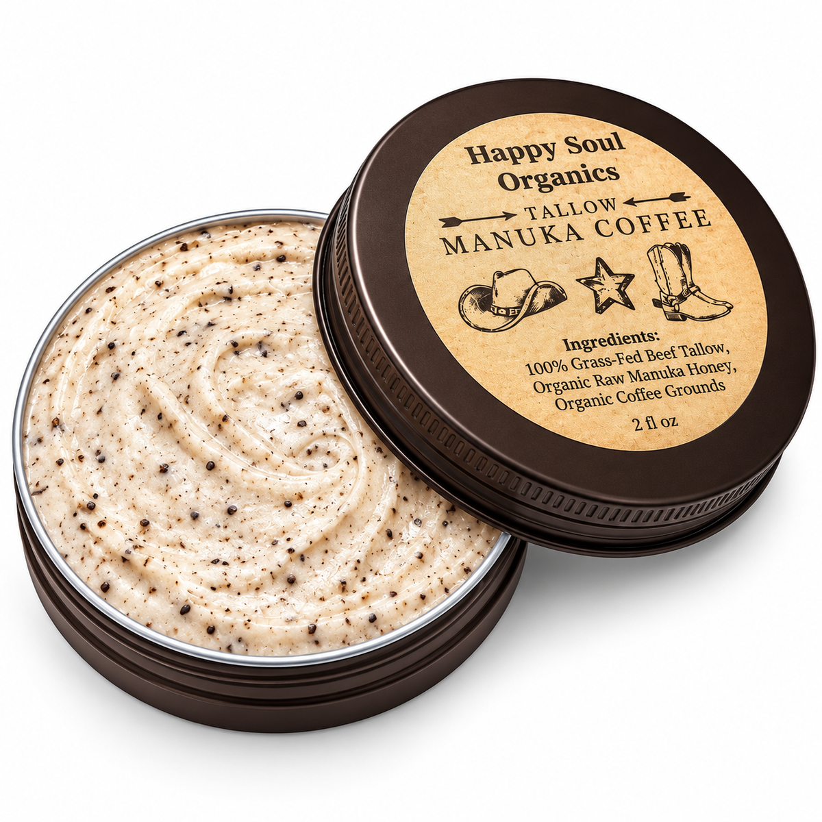 Manuka Honey Coffee Tallow Balm