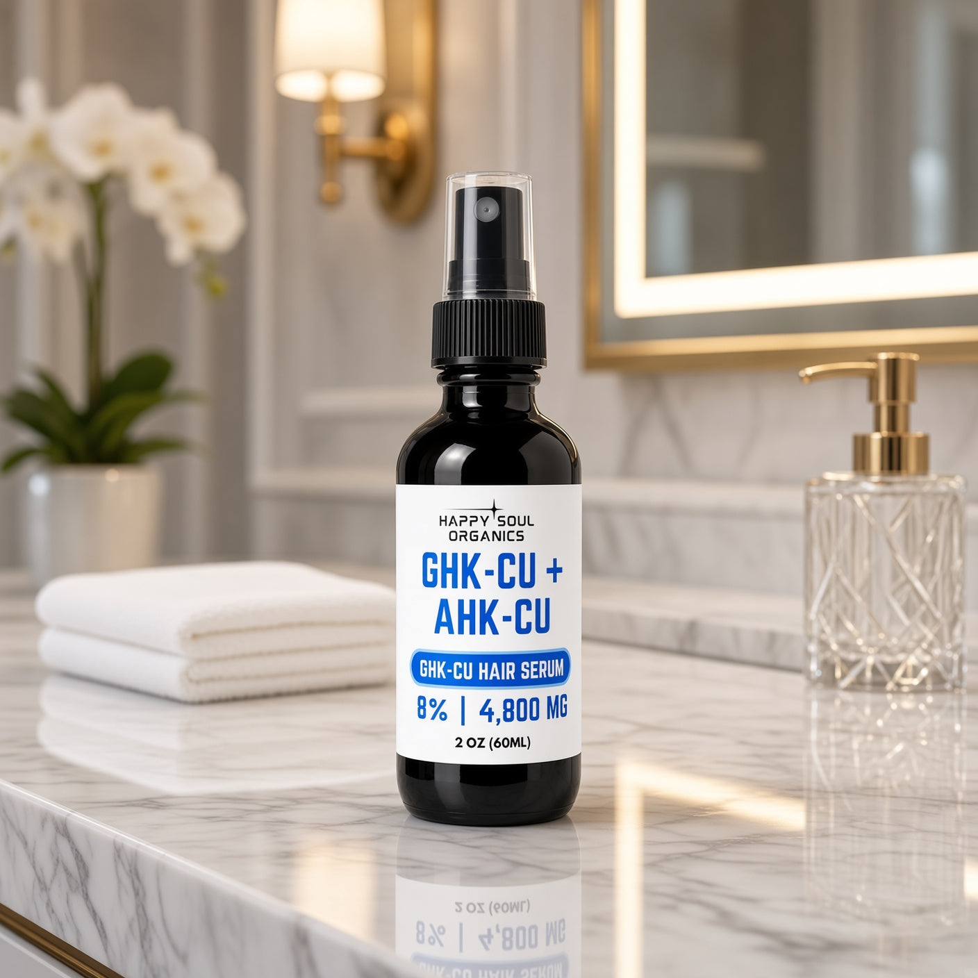 ghk cu ahk cu serum Hair 8% GHK-Cu & AHK-Cu Small Animal Injectable Vitamin B12 5-AMINO-1MQ - Mile High Shield Black Glass Fine Size:1000 mcg/ml - 10 ml x 4