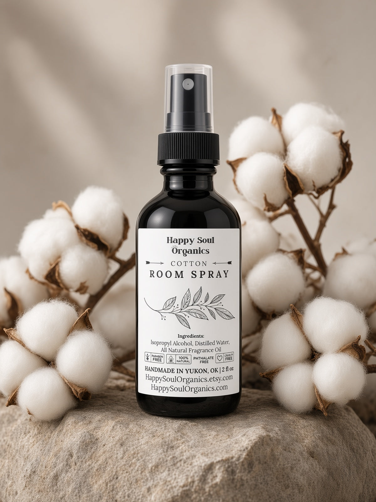 Natural Cotton Room or Laundry Spray