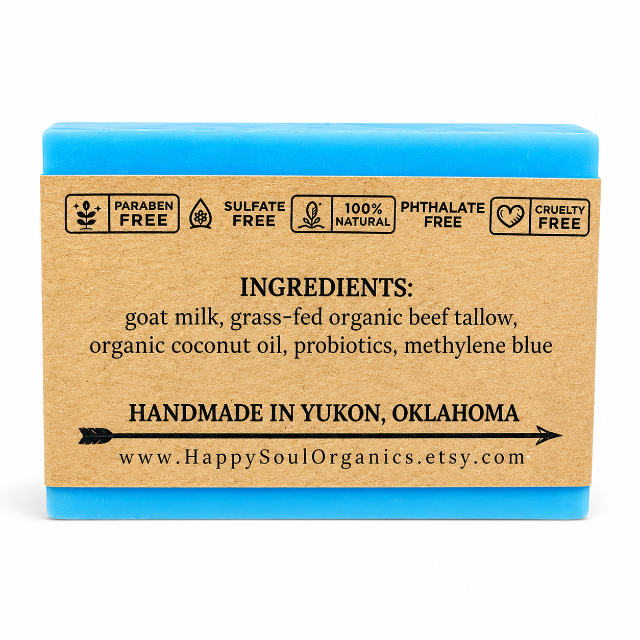 Deep Blue Unscented Methylene Blue Soap 4oz