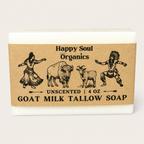 Tallow Unscented  Goat Milk Soap 4oz