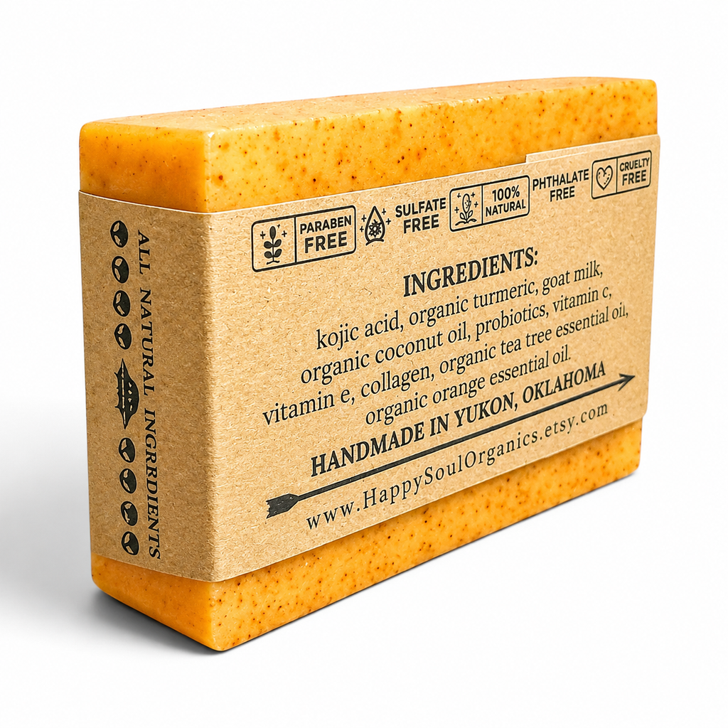 Kojic Acid Turmeric Goat Milk Soap 4oz