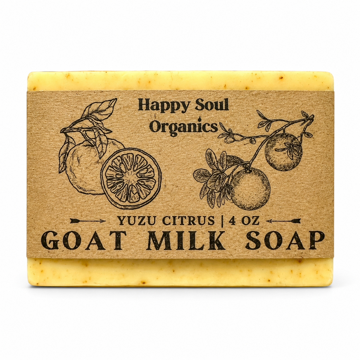 Yuzu Citrus Goat Milk Turmeric Soap 4oz