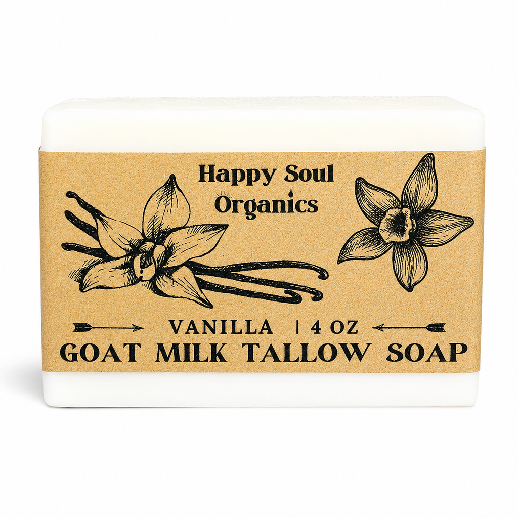 Vanilla Tallow Goat Milk Soap 4oz