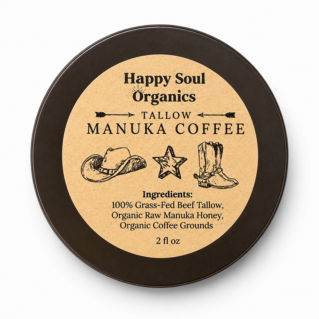 Manuka Honey Coffee Tallow Face Body Balm