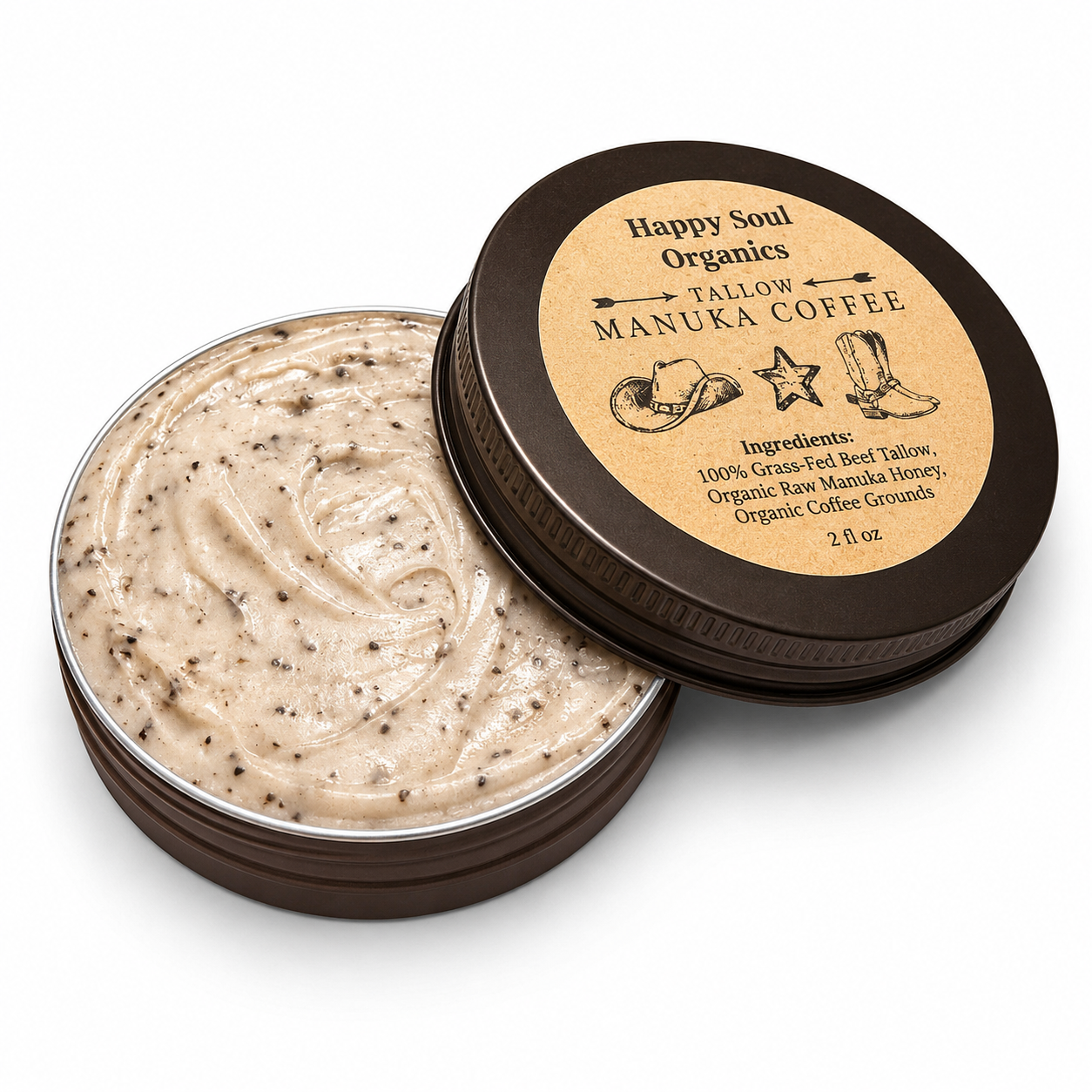 Manuka Honey Coffee Tallow Face Body Balm