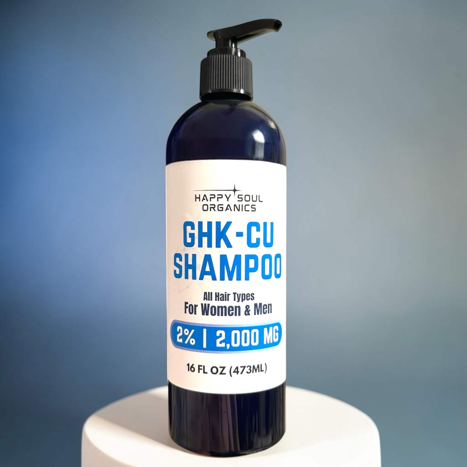 Shampoo GHK-Cu Copper Peptide | Hair Growth, Health & Anti Hair Loss - Unscented / 8oz