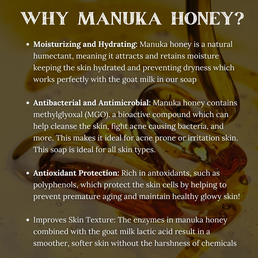 Manuka Honey Organic Goat Milk Soap