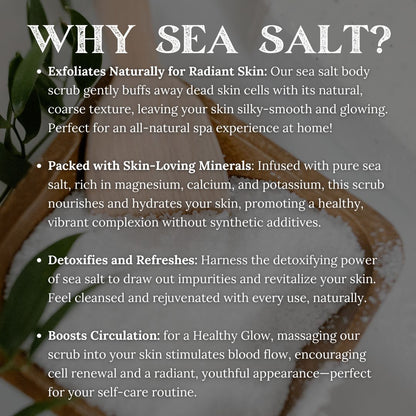Organic Sea Salt Body Scrub All Natural