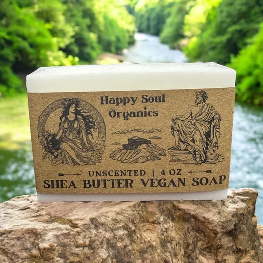 Vegan Unscented Organic Shea Butter Soap