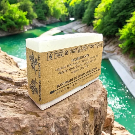 Vegan Unscented Organic Shea Butter Soap