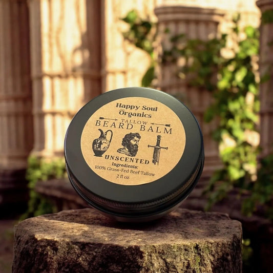 Organic Grass Fed Tallow Beard Balm Moisturizer