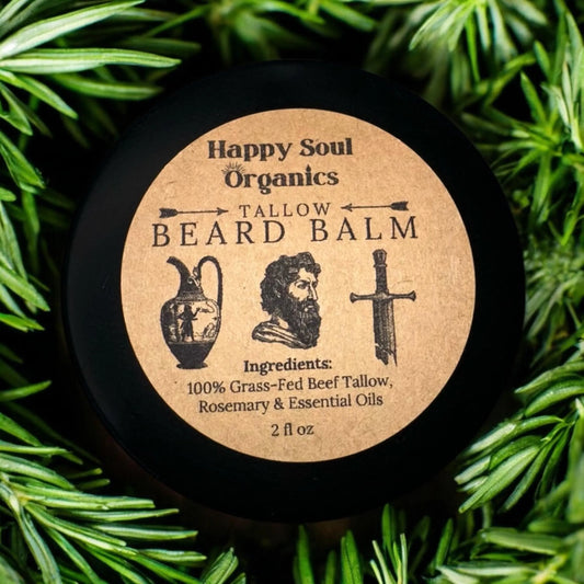 Organic Grass Fed Tallow Beard Balm Moisturizer