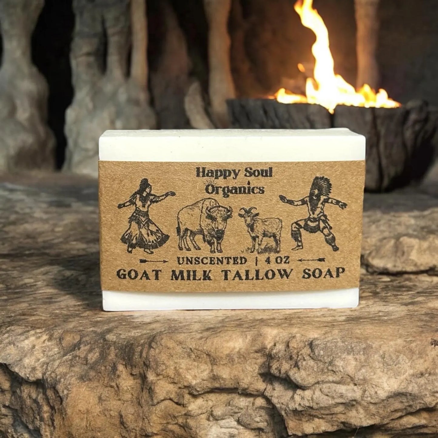 Organic Unscented Tallow Goat Milk Soap