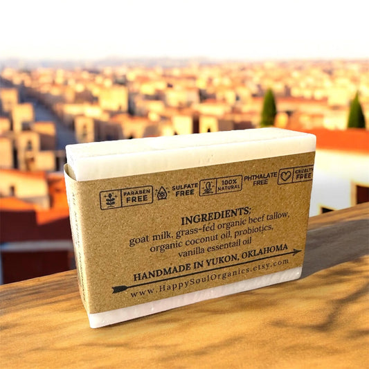 Vanilla Tallow Goat Milk Organic Soap