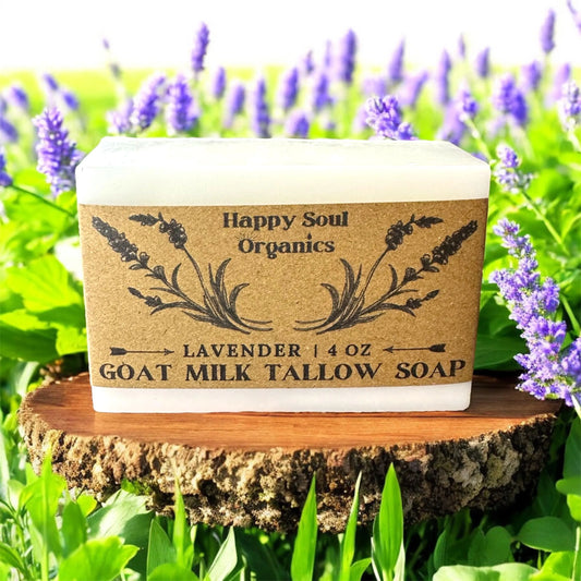Lavender Tallow Goat Milk Organic Soap