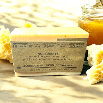 Manuka Honey Organic Goat Milk Soap